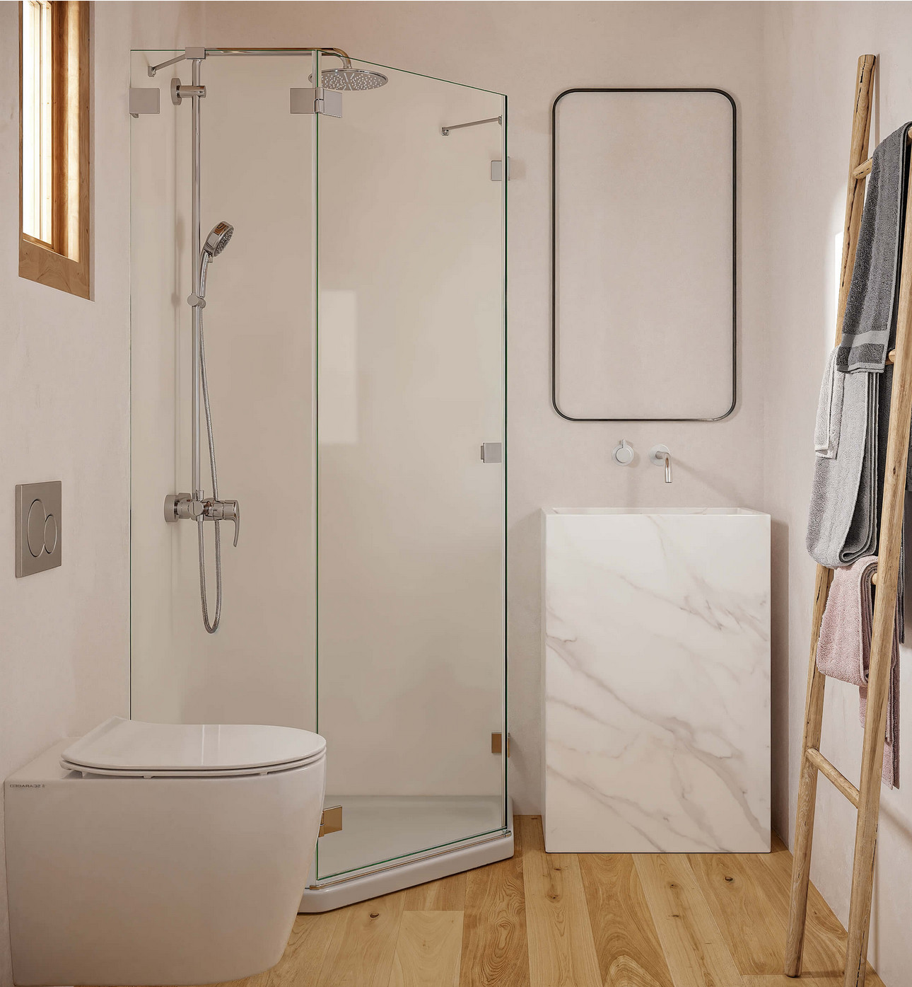salle de bain modèle Perpignan Chalet Pro livrable en France