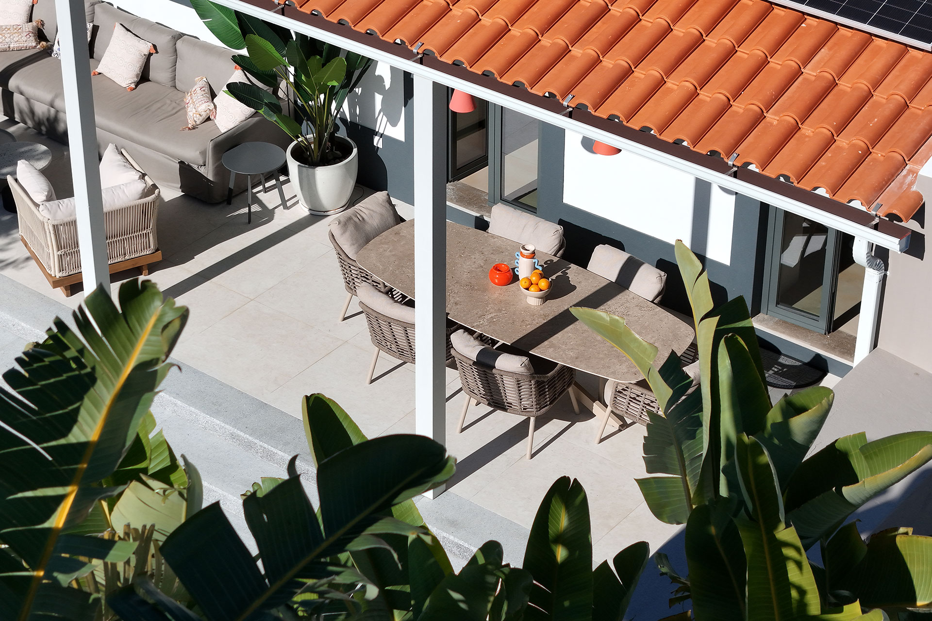 salle à manger d salle à manger d'extérieur sur terrasse Casa Dima Algarve
