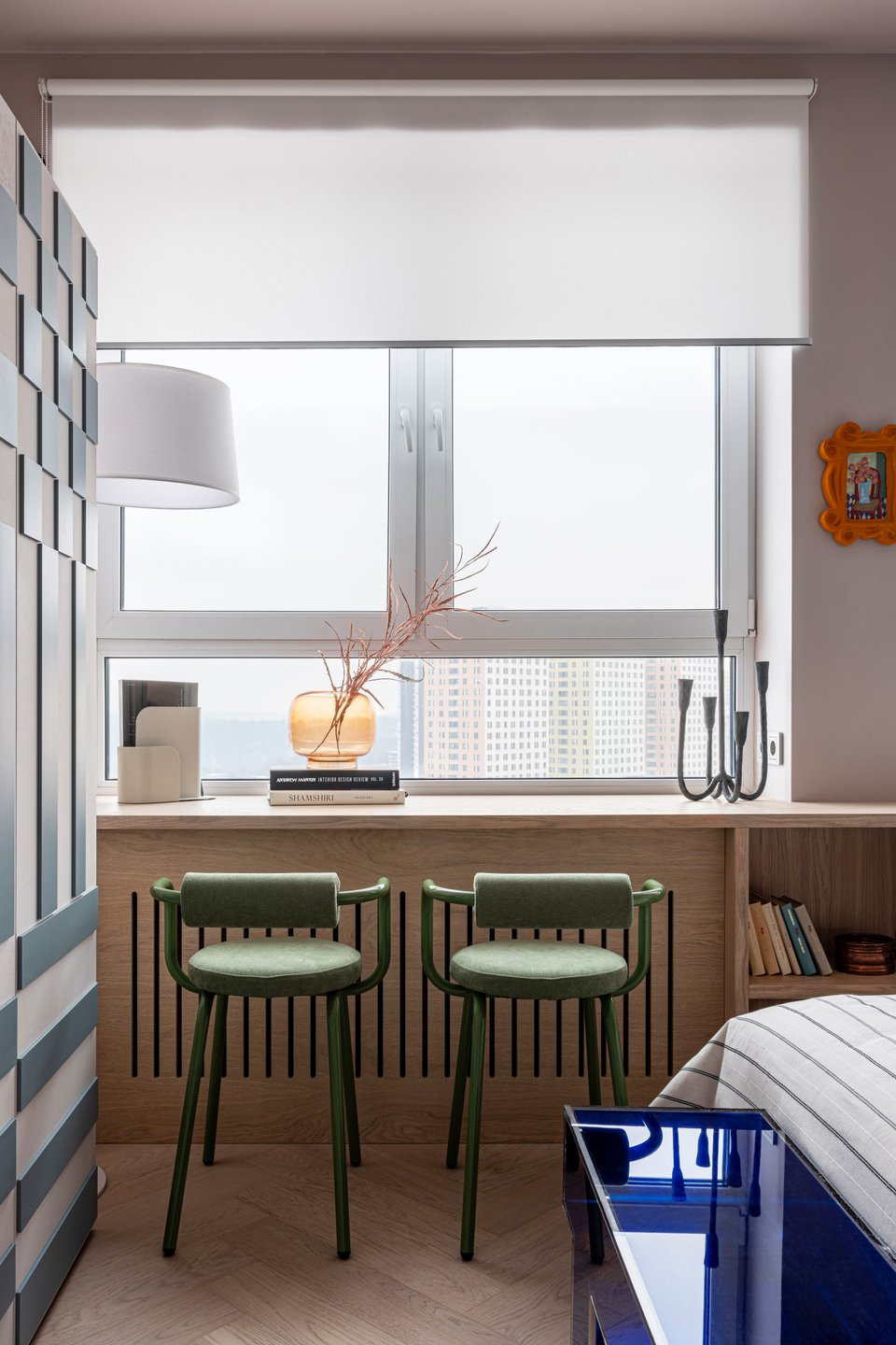studio 21m2 avec cuisine cachée derrière portes