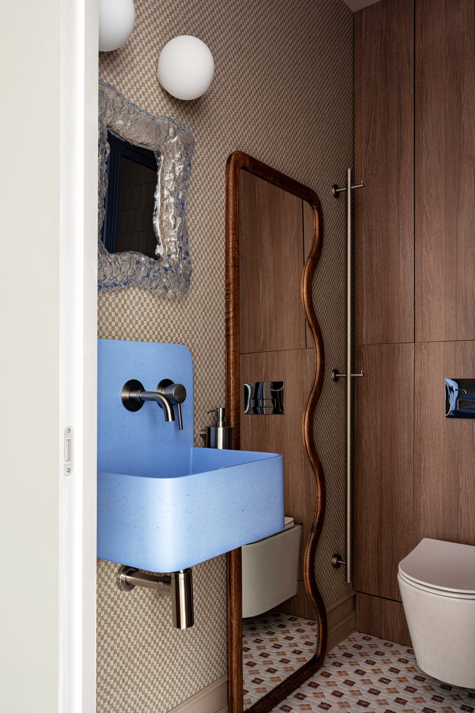 salle de bain contemporaine studio 21m2 