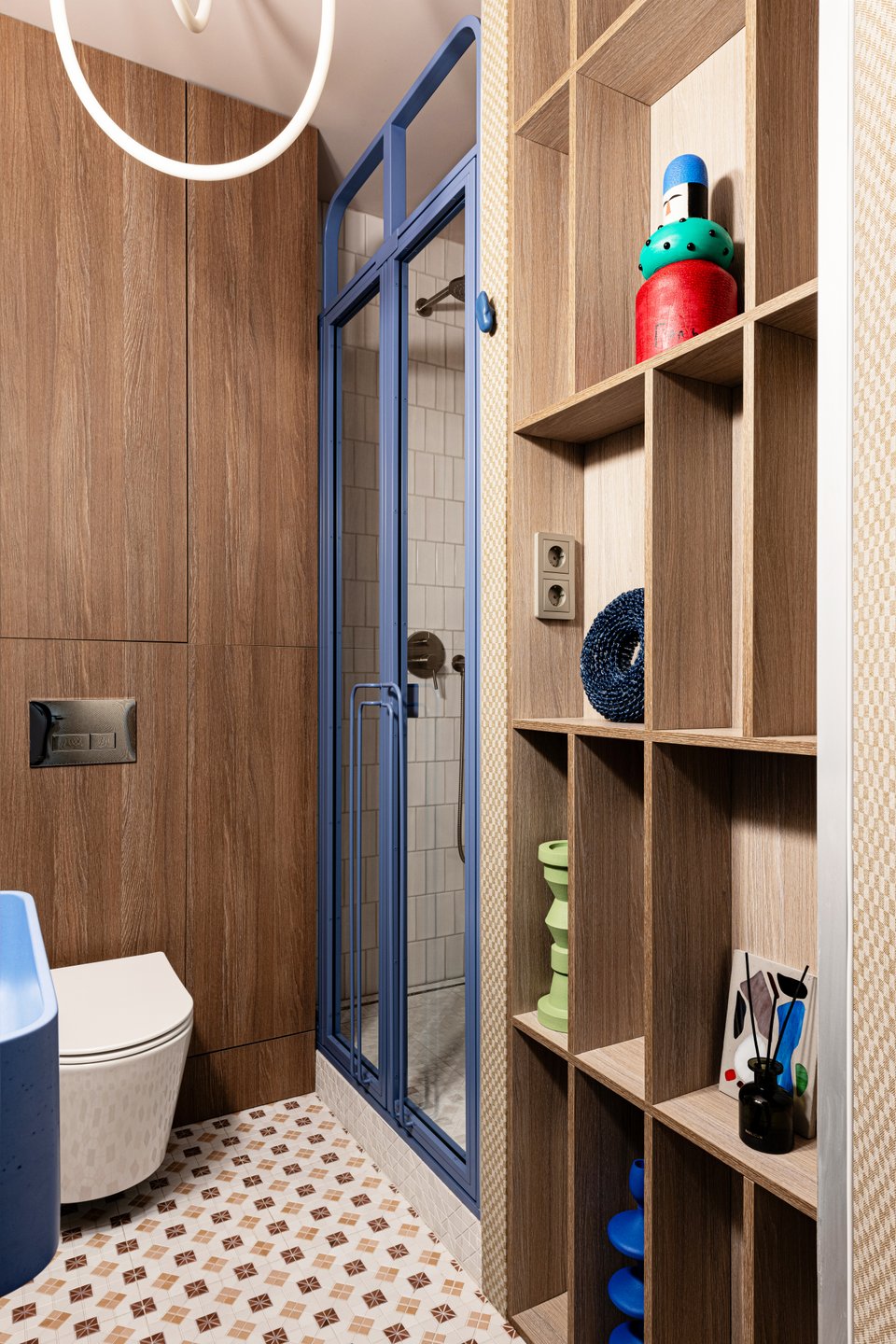 salle de bain contemporaine studio 21m2