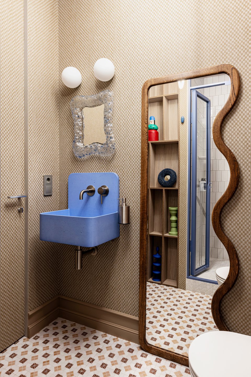 salle de bain contemporaine studio 21m2