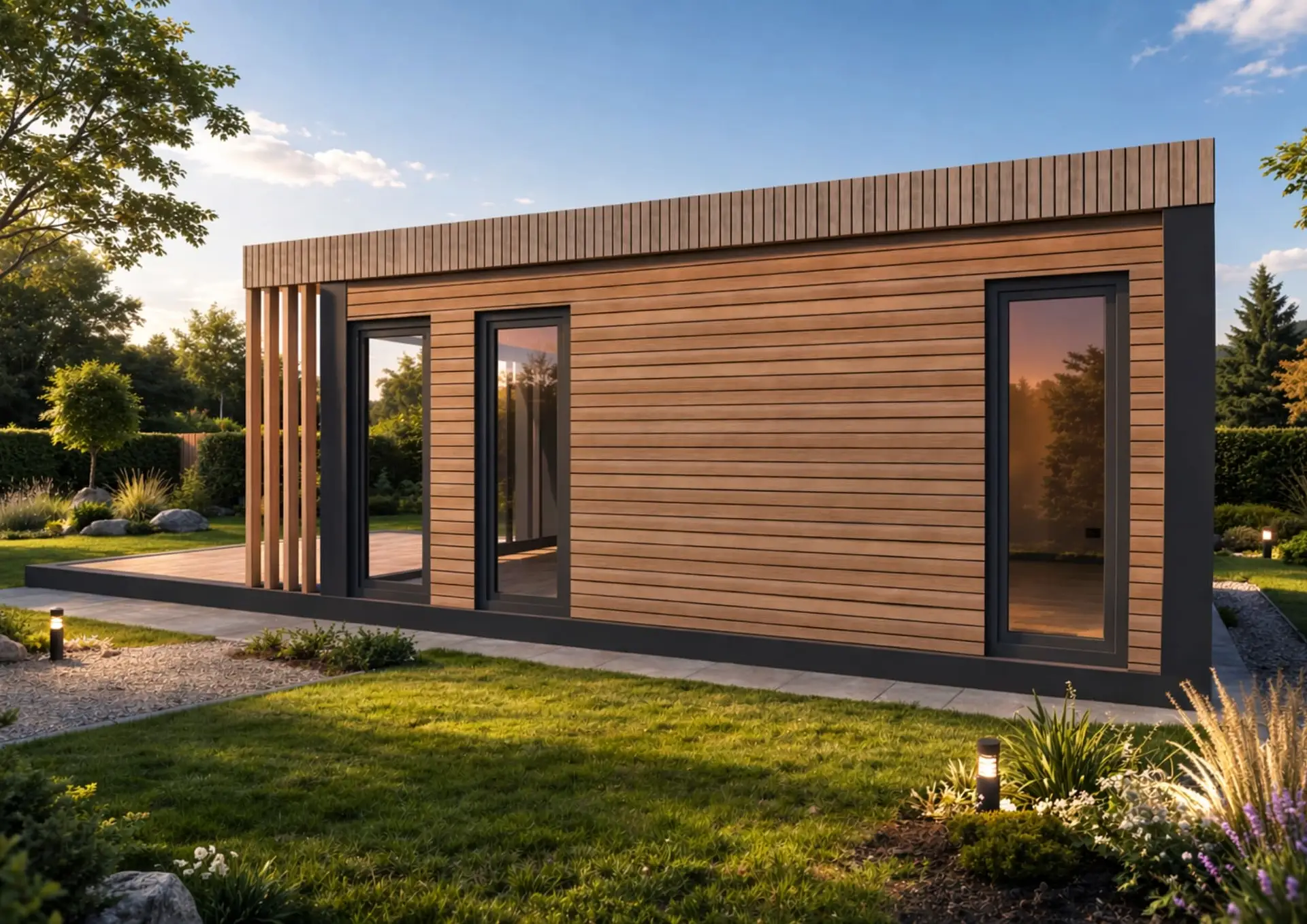 mini maison bois DESEO by BCM 18m2