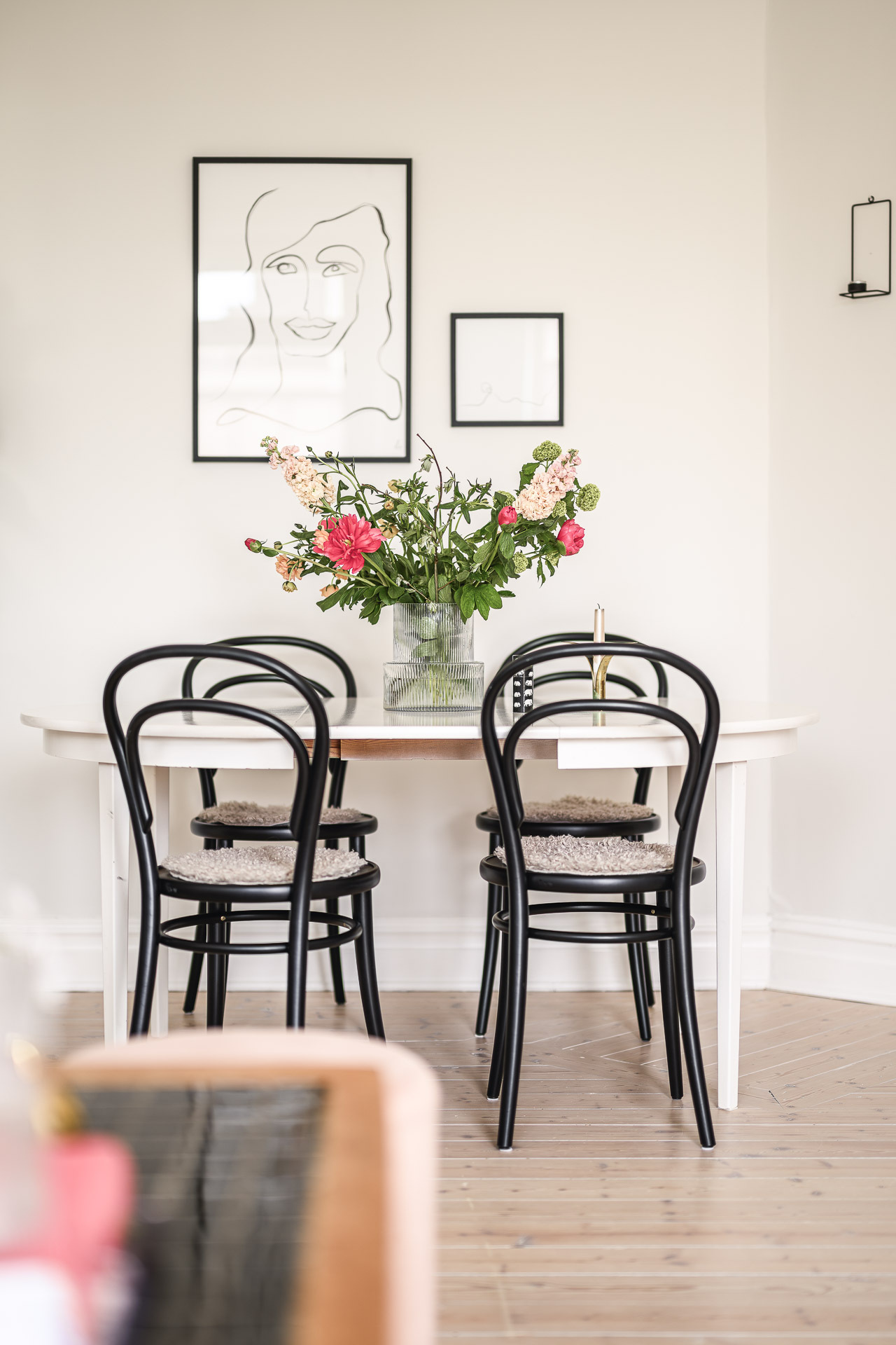 salle à manger décoration scandinave deux-pièces 56m2 salle à manger décoration scandinave deux-pièces 56m2