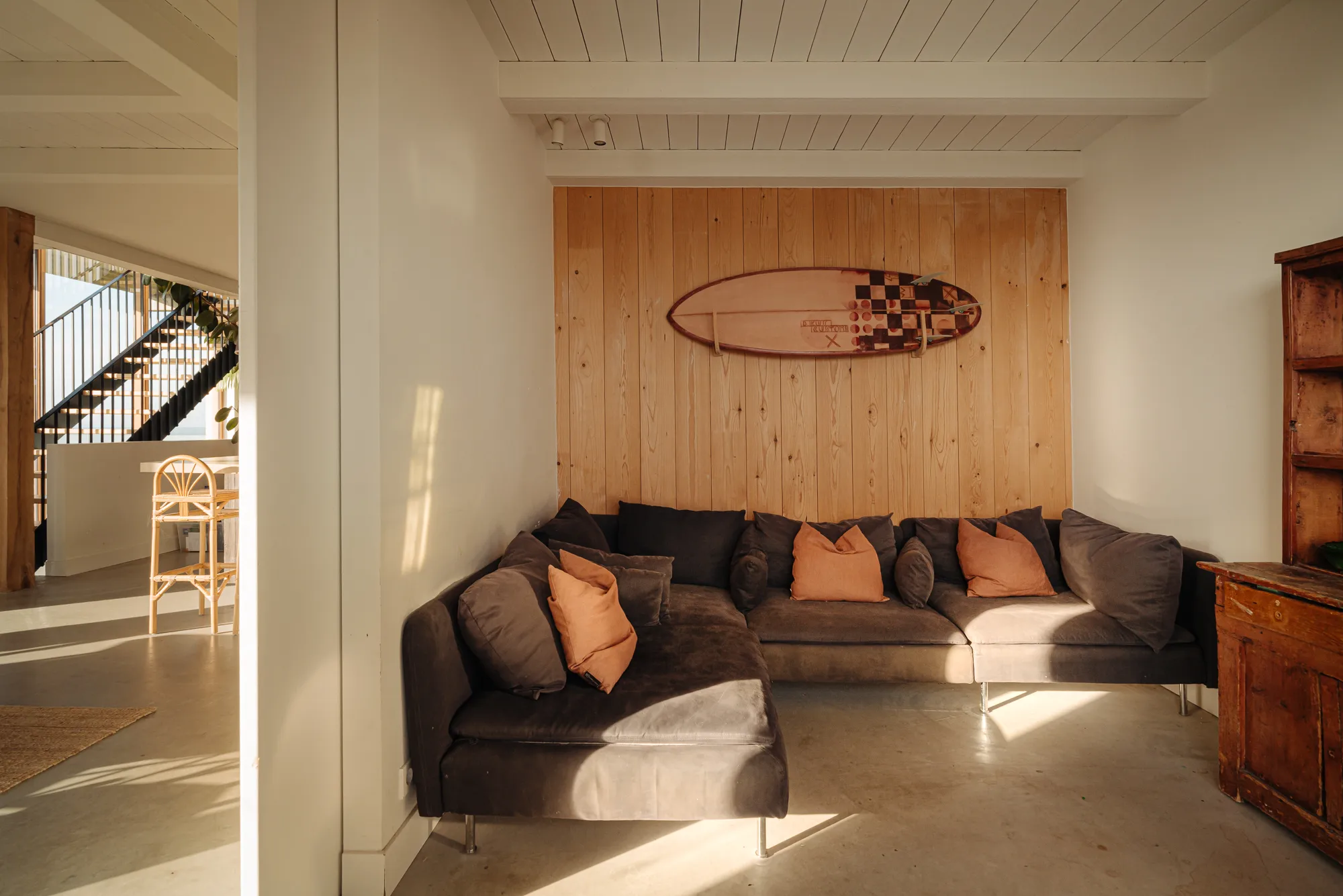 salon maison de plage contemporaine 