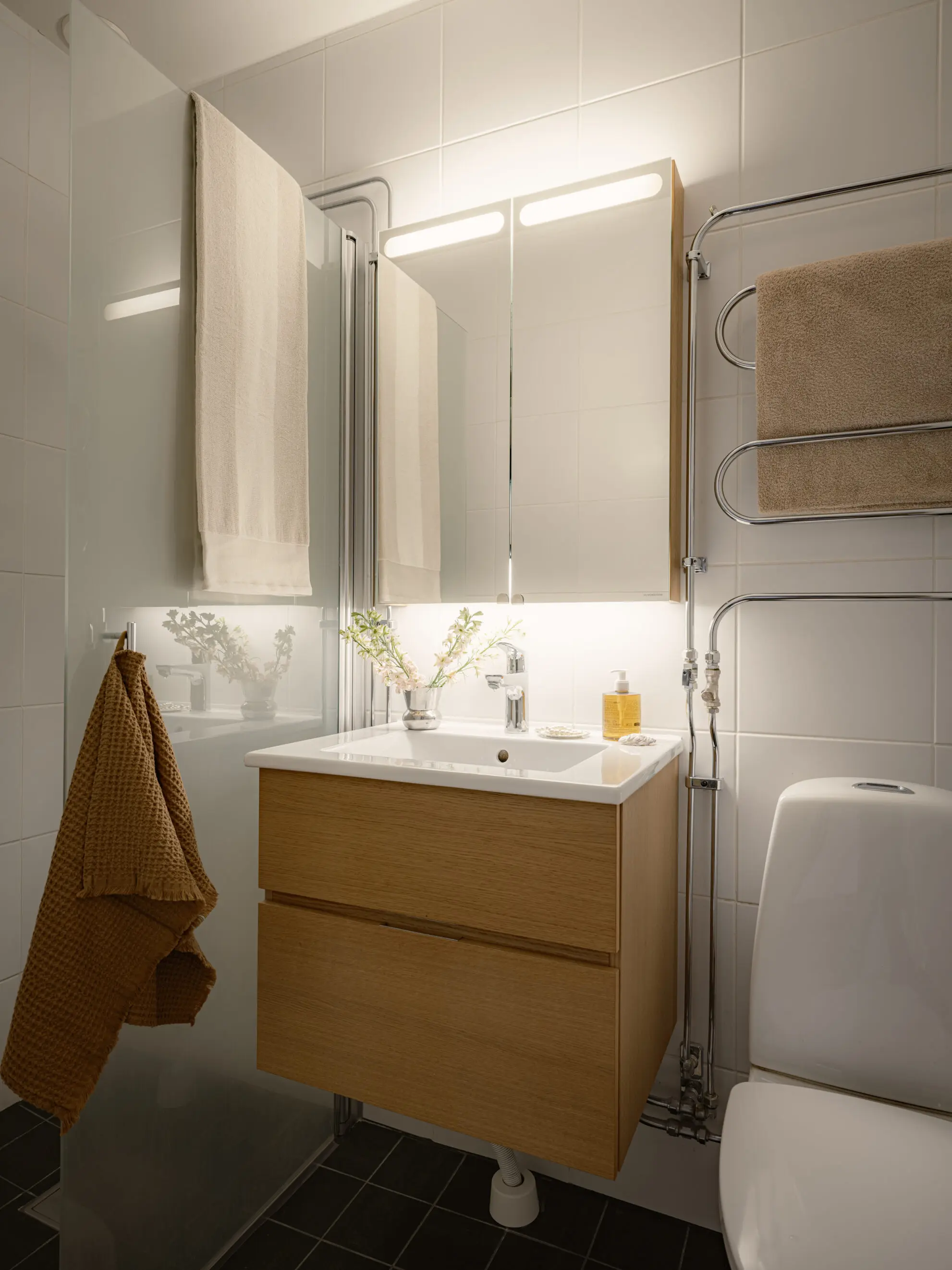 salle de bain moderne studio 35m2