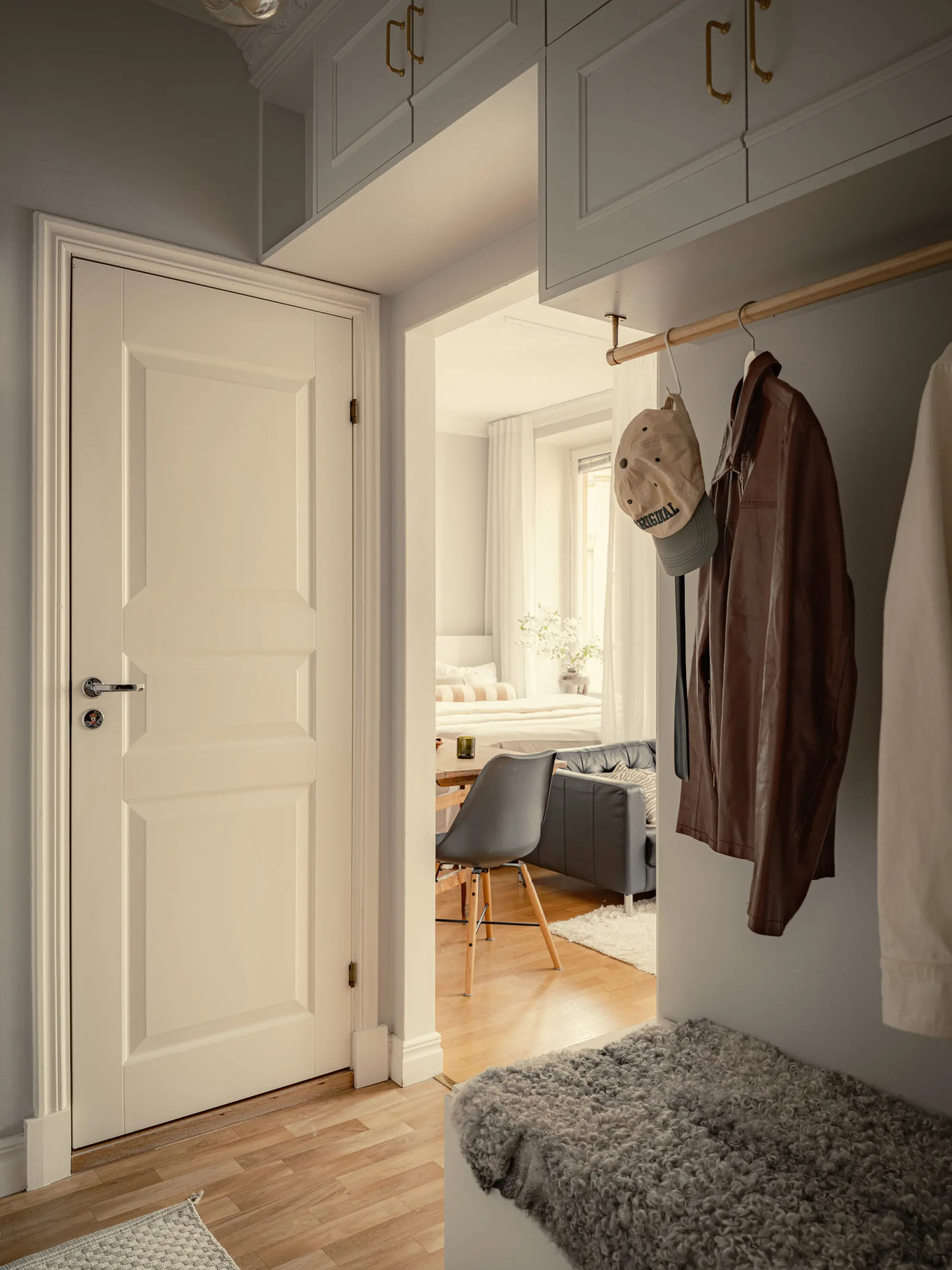 entrée décoration scandinave studio 35m2