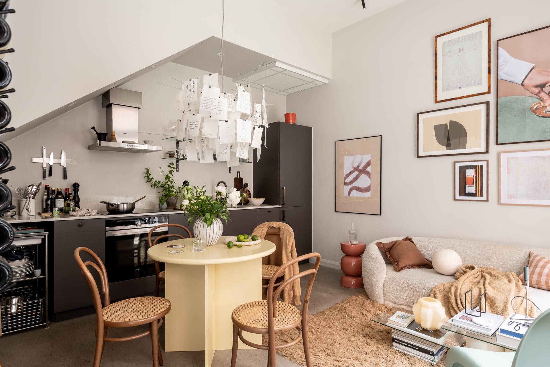 cuisine ouverte et salon petit duplex 48m2 décoration scandinave cuisine ouverte et salon petit duplex 48m2 décoration scandinave