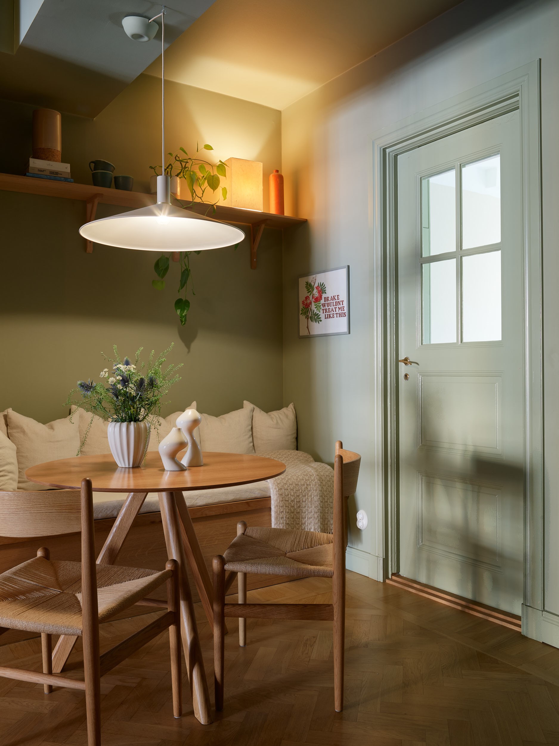 espace repas sur mesure appartement trois-pièces 66m2 décoration scandinave