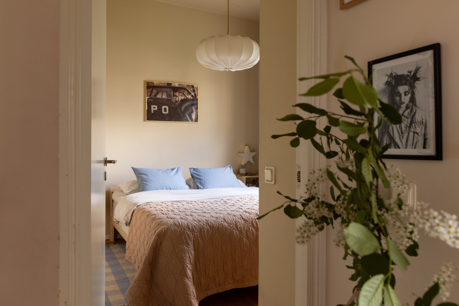 chambre décoration scandinave vintage