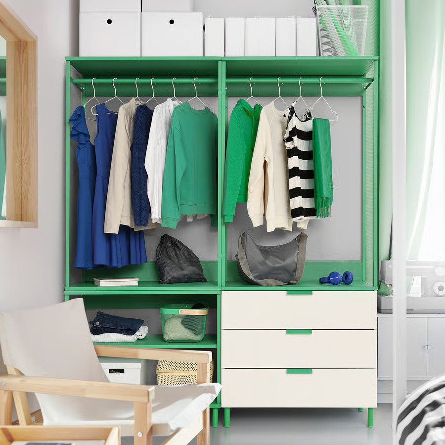 meuble vert et blanc pour vêtements meuble vert et blanc pour vêtements