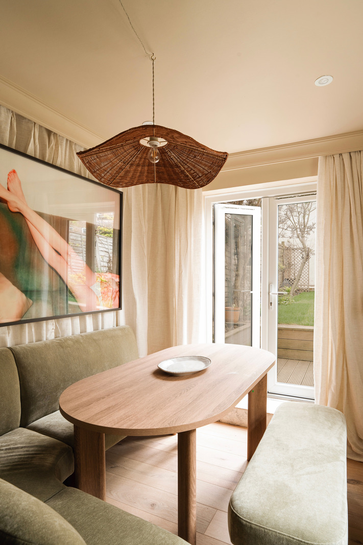 salle à manger décoration contemporaine maison victorienne rénovée Londres