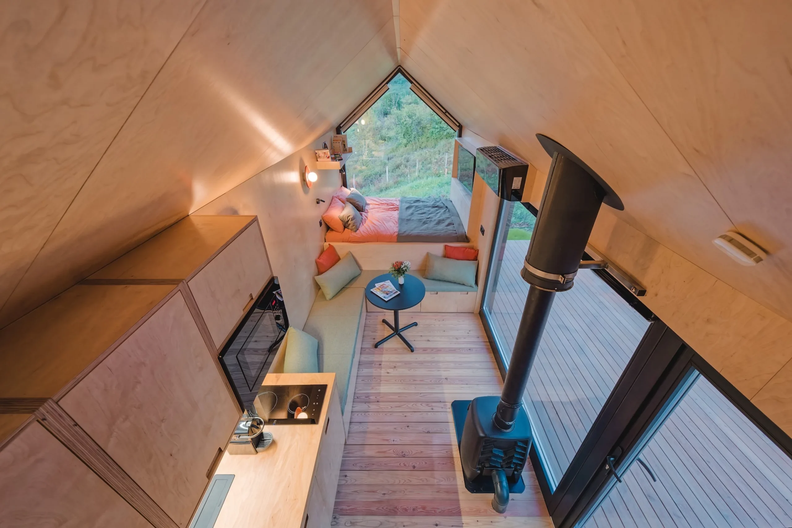 cuisine salon et chambre tiny house de 20m2 cuisine salon et chambre tiny house de 20m2