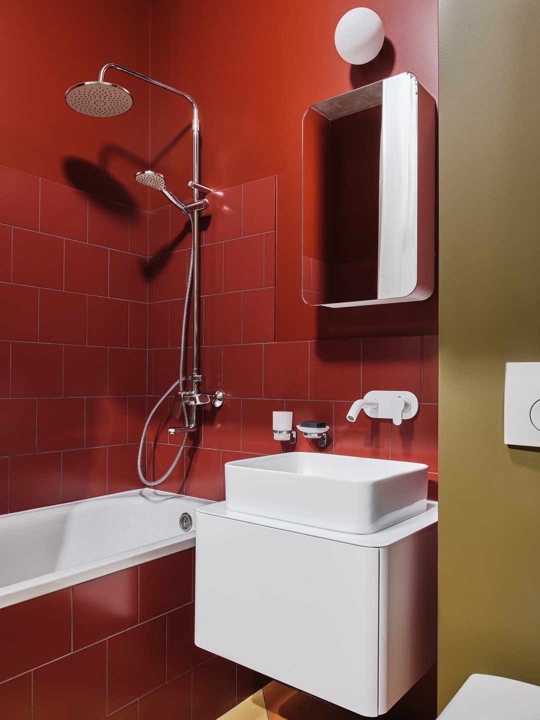 salle de bain appartement 40m2 décoration contemporaine colorée salle de bain appartement 40m2 décoration contemporaine colorée