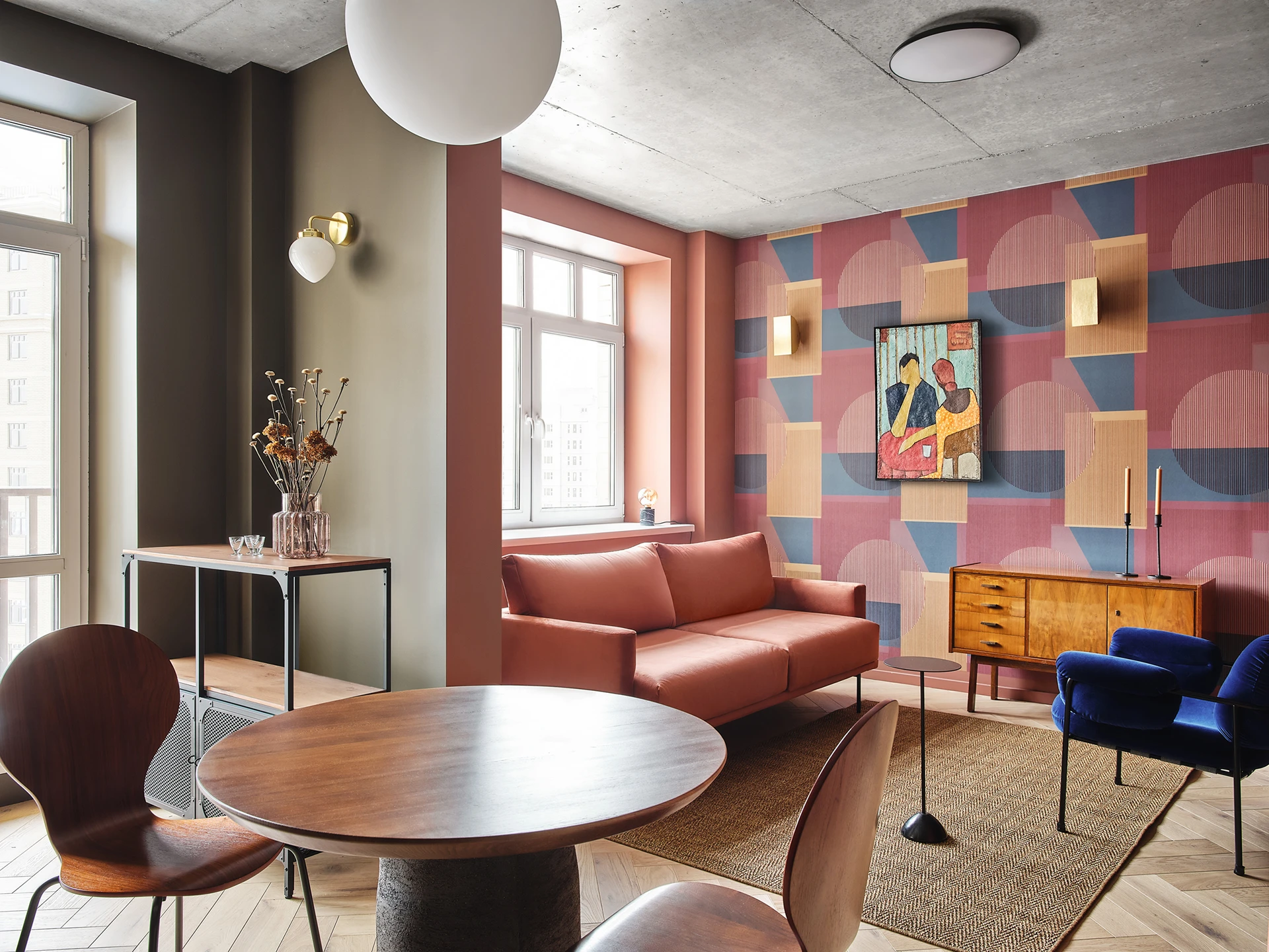 salle à manger et salon appartement 40m2 décoration contemporaine colorée salle à manger et salon appartement 40m2 décoration contemporaine colorée