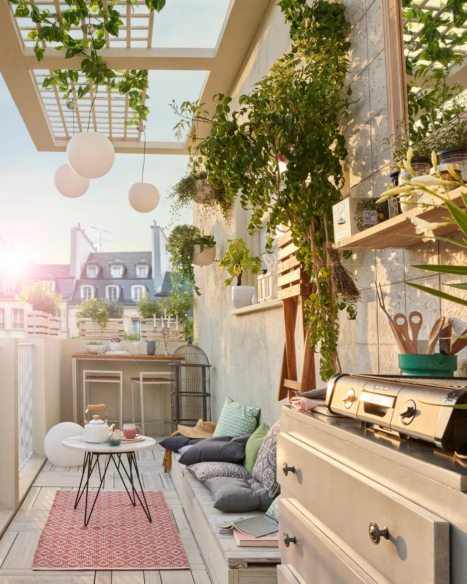 aménagement balcon étroit avec barbecue aménagement balcon étroit avec barbecue