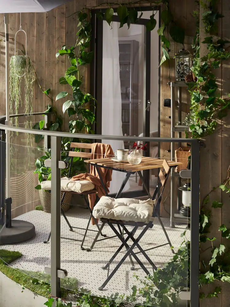 aménagement balcon étroit par IKEA aménagement balcon étroit par IKEA