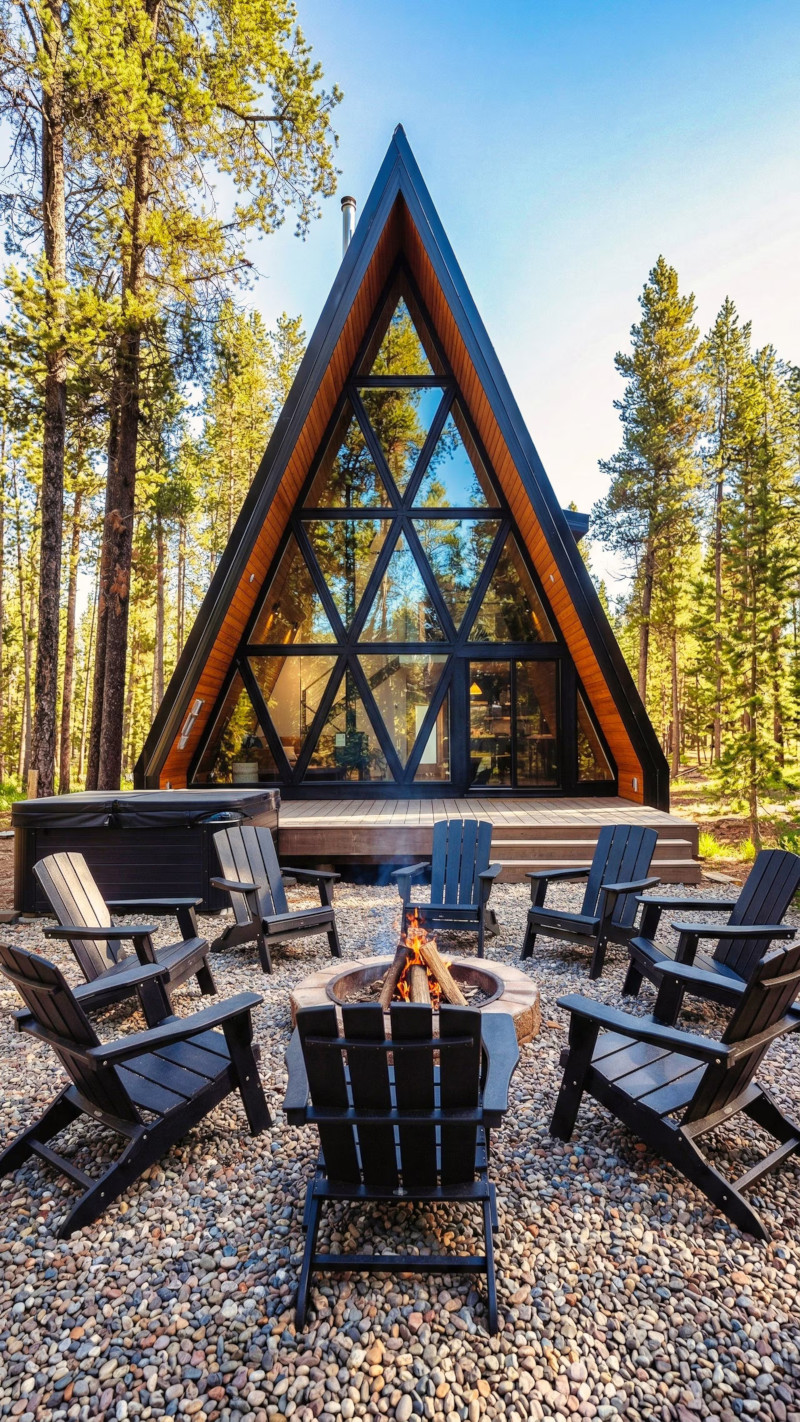 maison en bois A-Frame maison en bois A-Frame