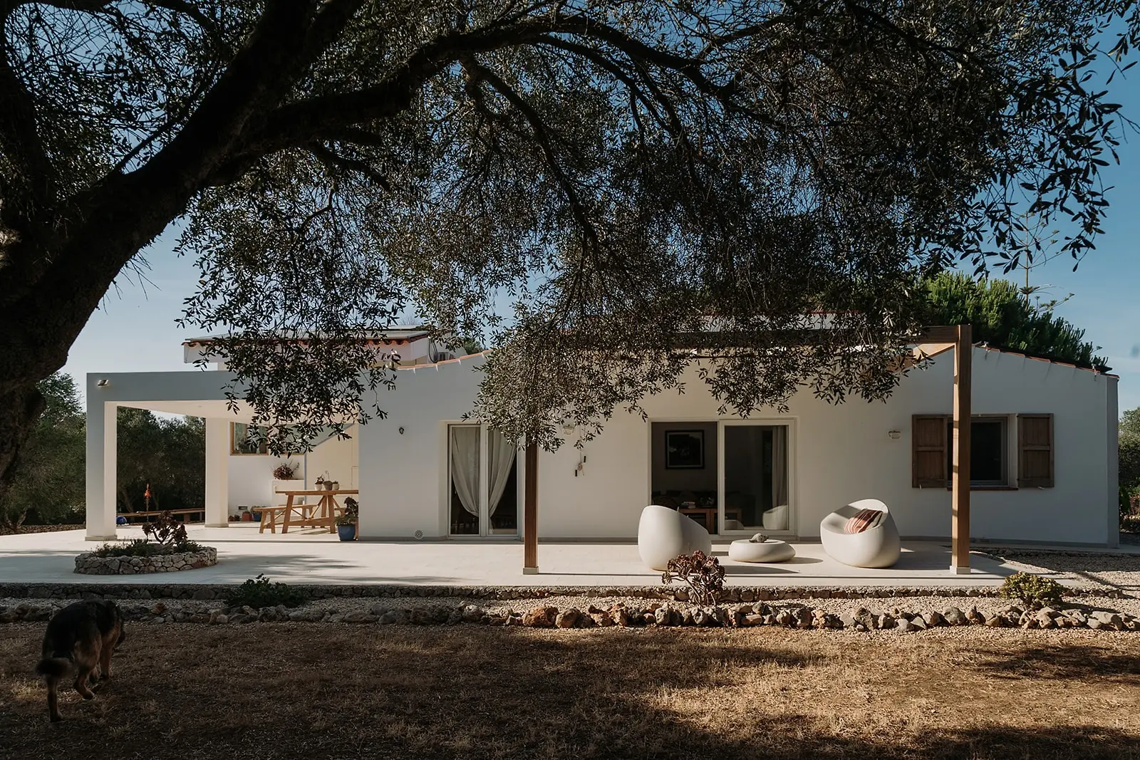 terrasse avec pergola maison Minorque Casa Apolo