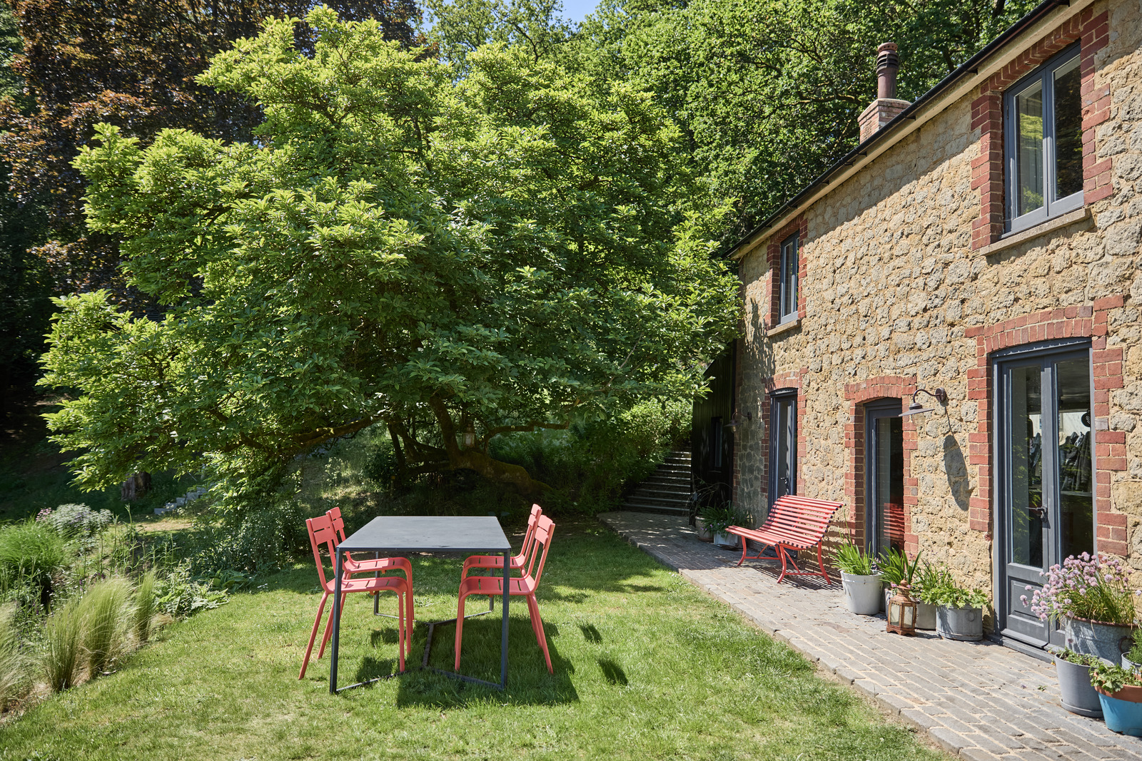 jardin cottage anglais ancien