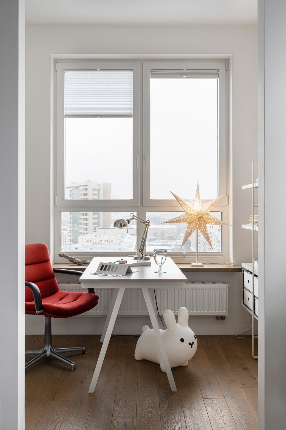 bureau décoration contemporaine appartement 50m2