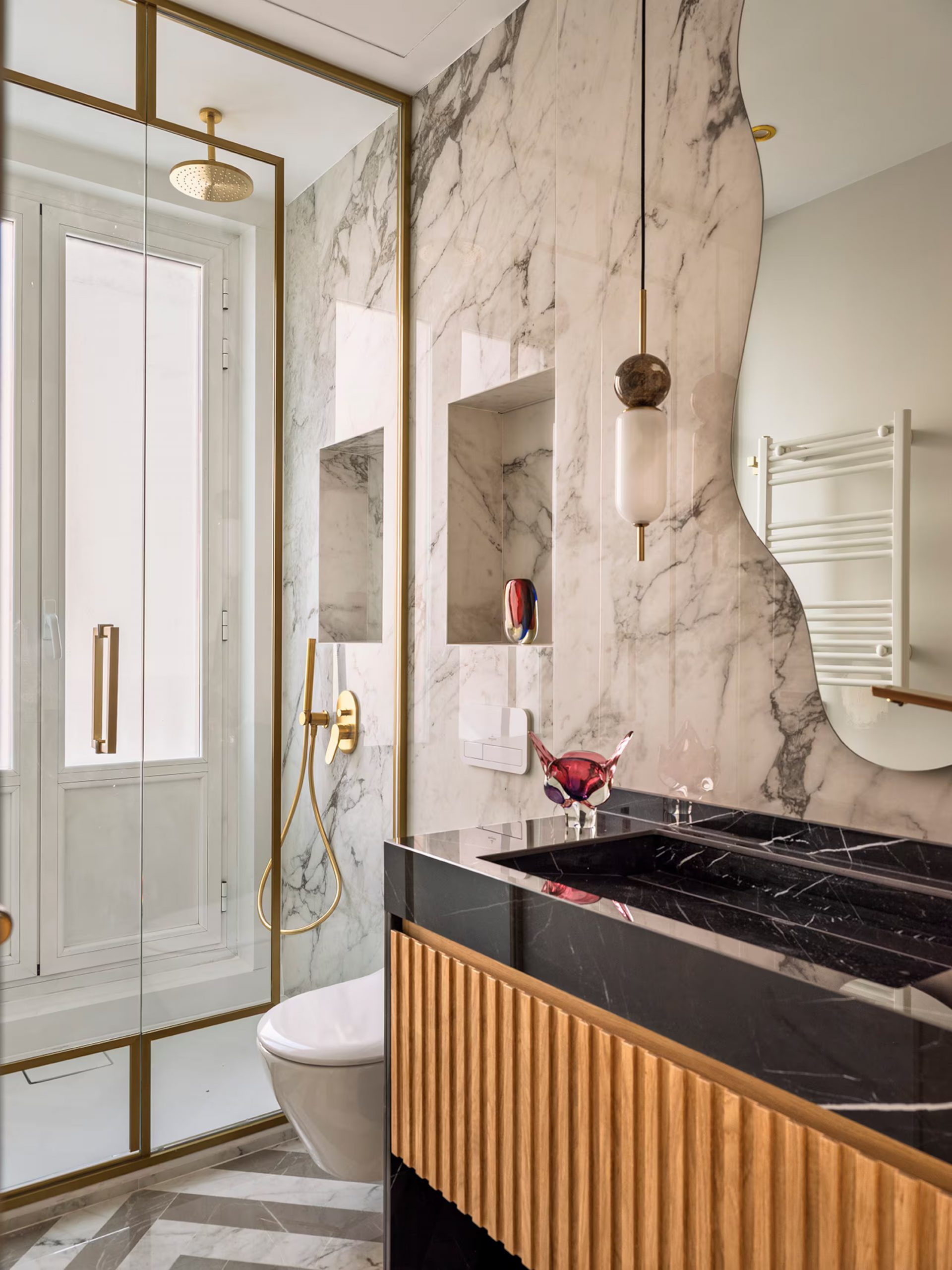 salle de bain appartement chic et design à Madrid Seven Balconies