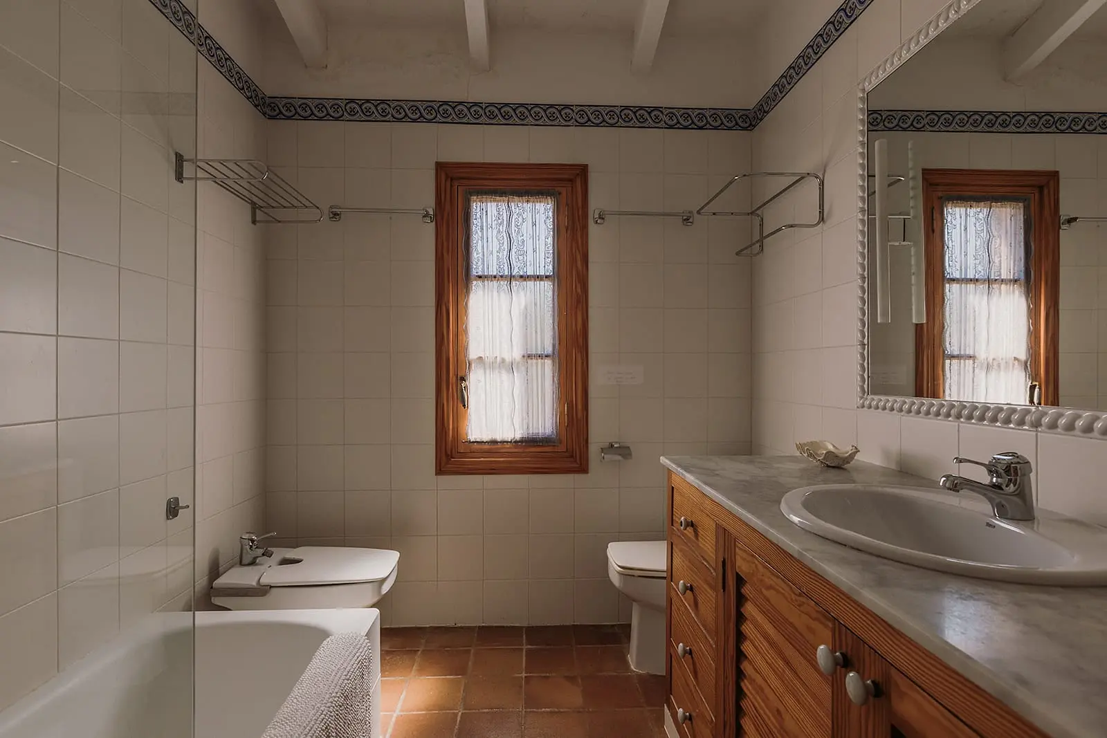 salle de bain rustique