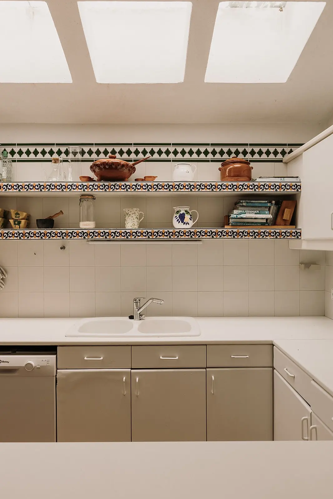 cuisine contemporaine avec puits de lumière