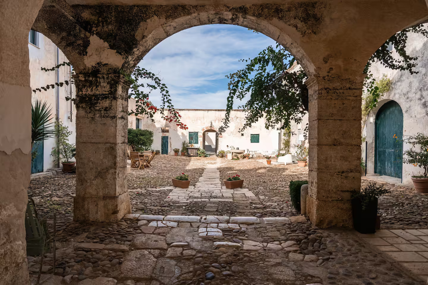 maison en Sicile ancienne ferme fortifiée Baglio Cappello 