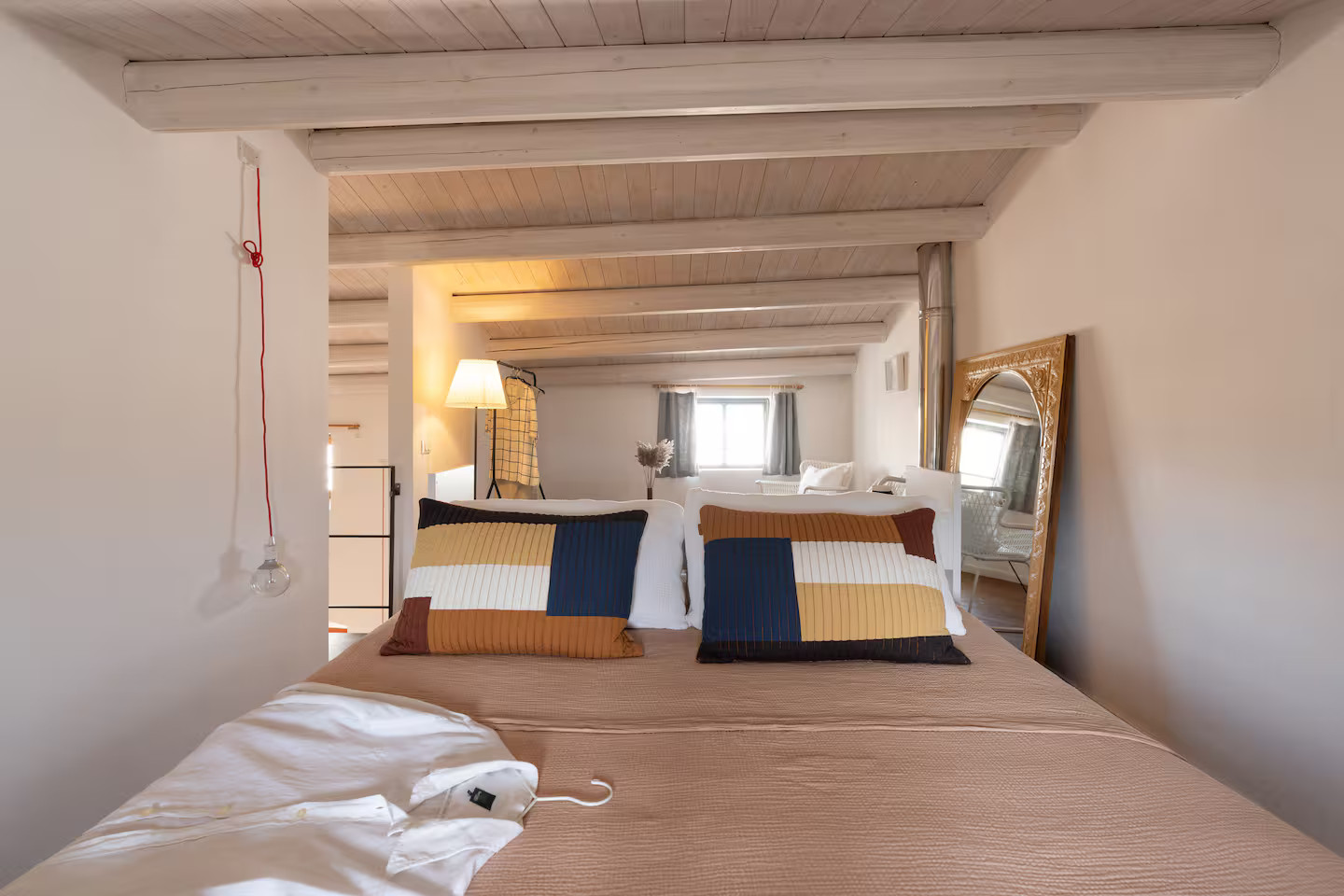 chambre décoration contemporaine duplex en Sicile Baglio Cappello 