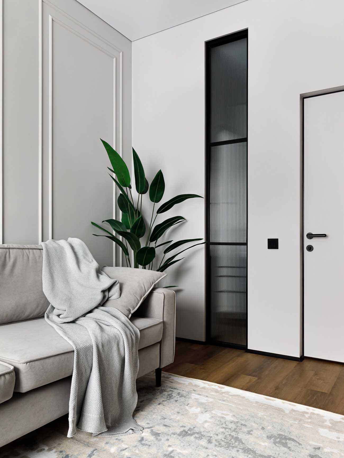 salon décoration contemporaine appartement 57m2