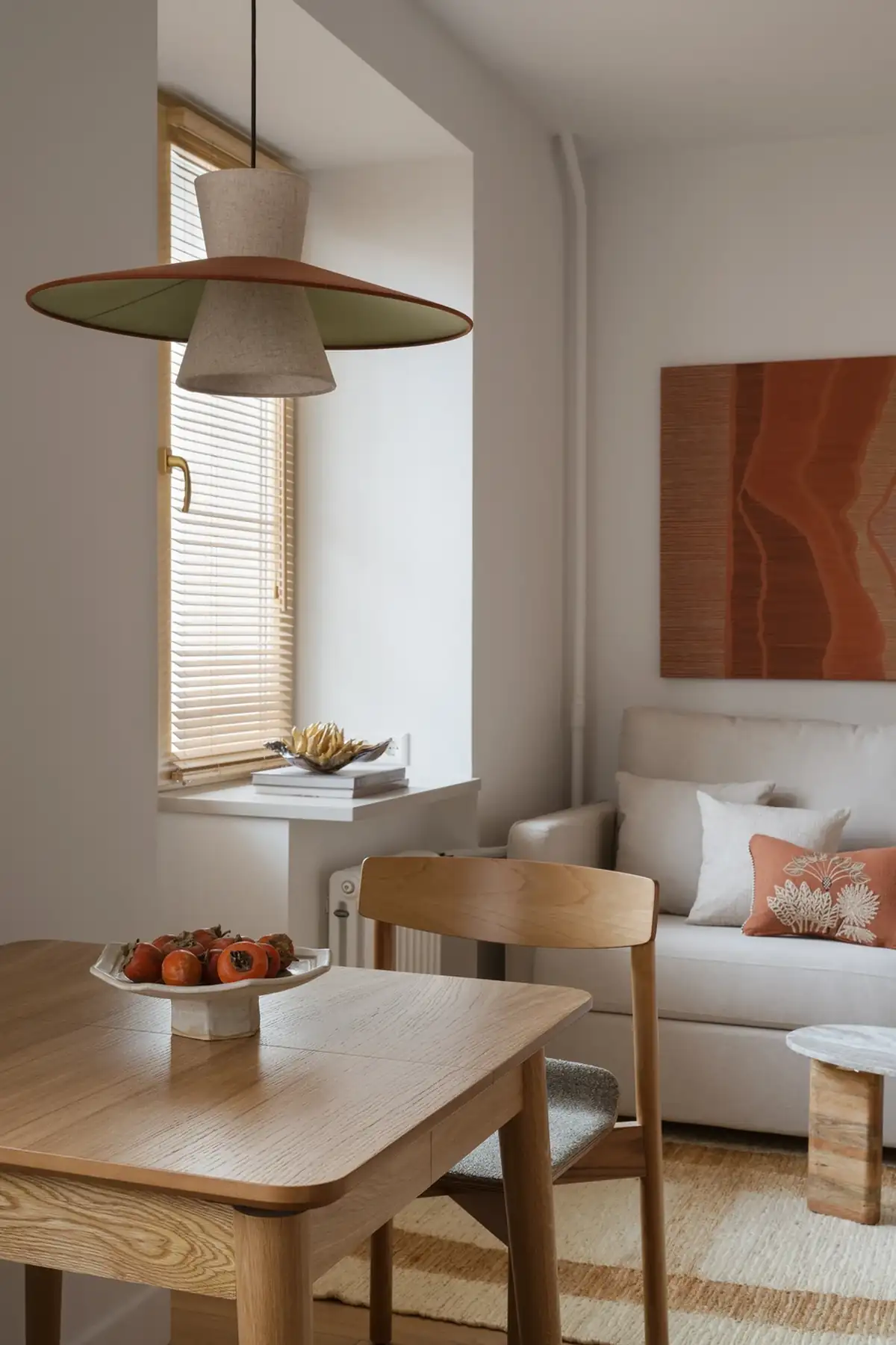 living room contemporary and natural decor one-bedroom apartement 32sqm living room contemporary and natural decor one-bedroom apartement 32sqm
