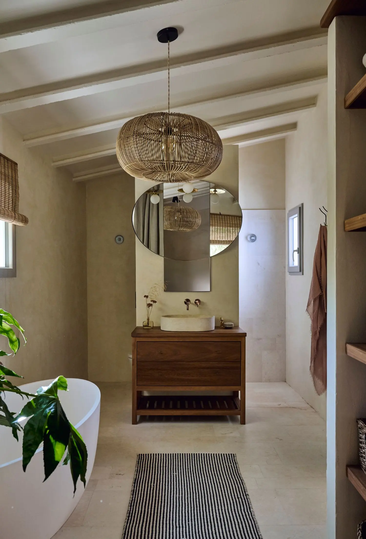 salle de bain maison Minorque vue mer salle de bain maison Minorque vue mer