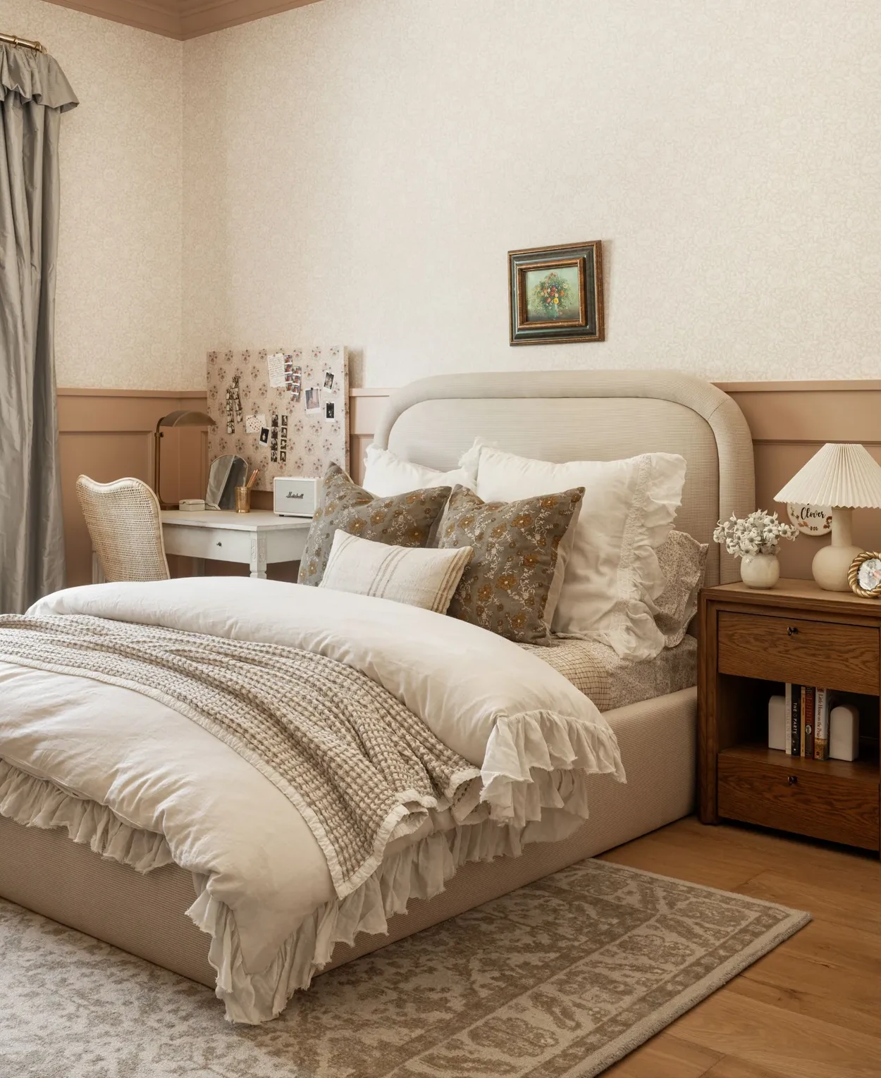 chambre maison neuve décoration classique chic par Studio McGee