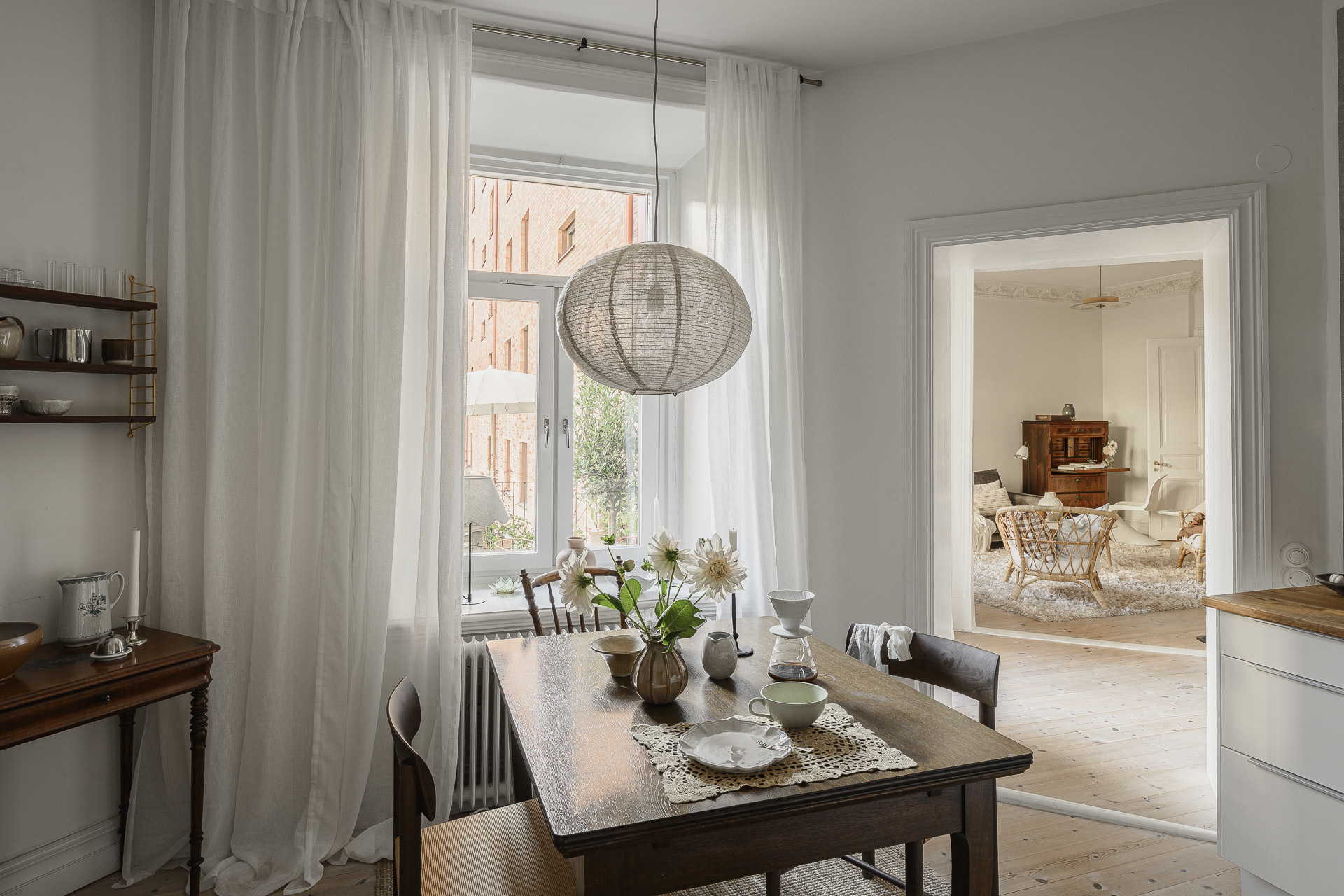 cuisine avec salle à manger appartement 1900 décoration scandinave