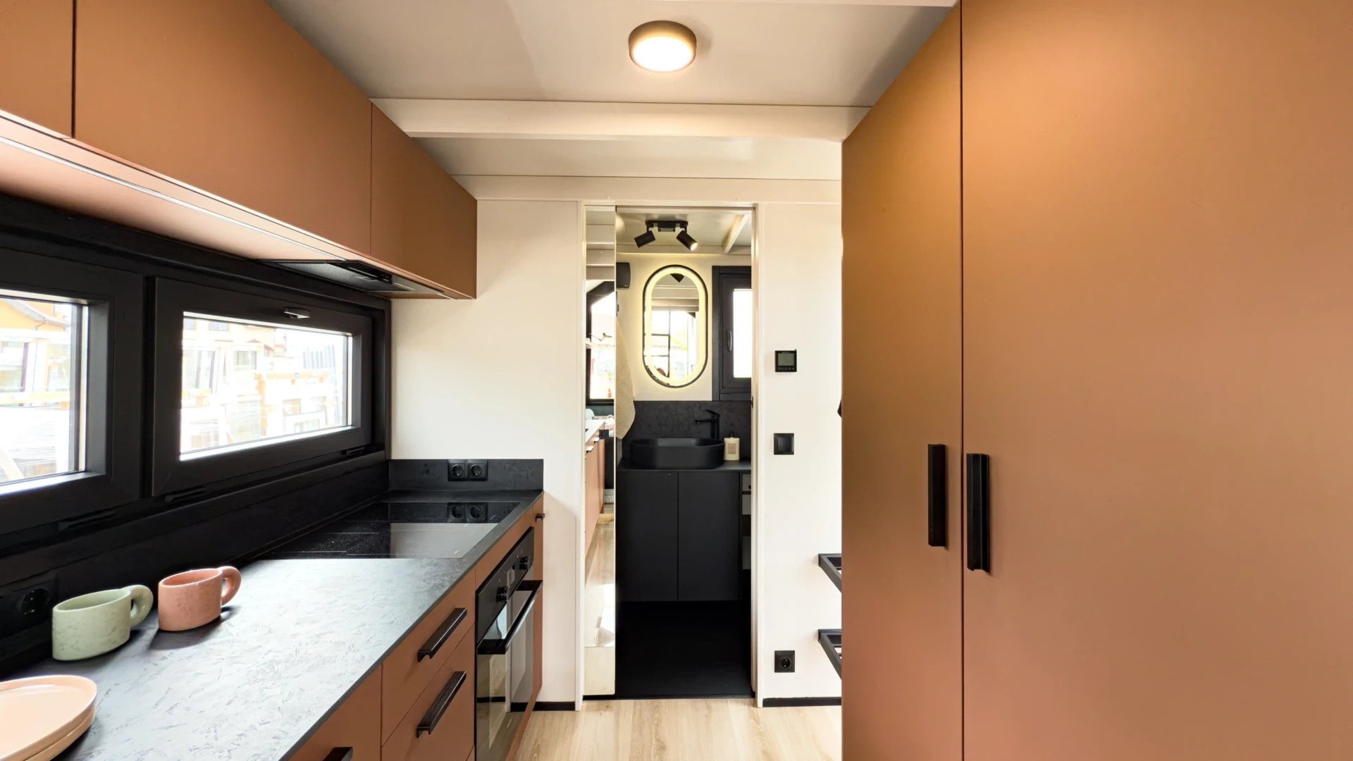 cuisine design rose et noire cuisine design rose et noire