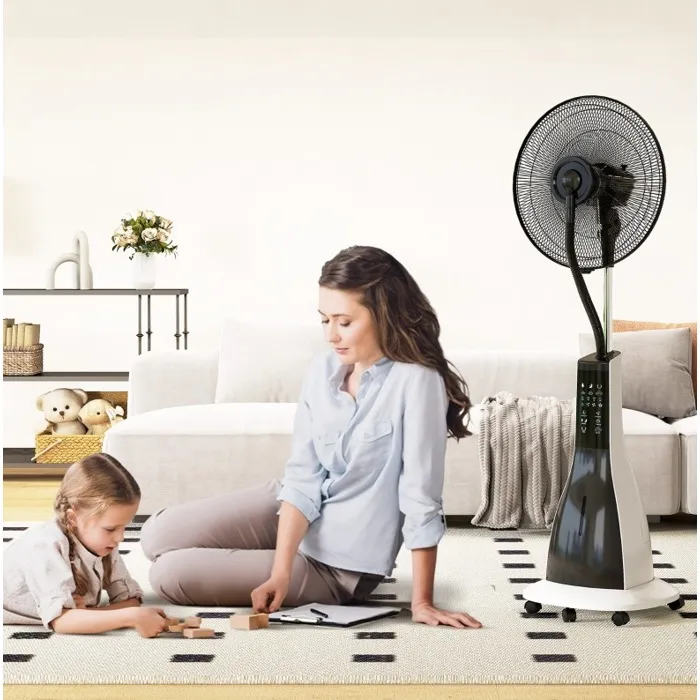 ventilateur brumisateur sur roues