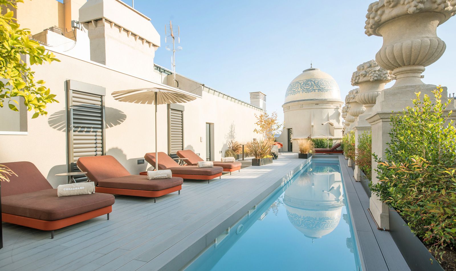 couloir de nage sur terrasse
