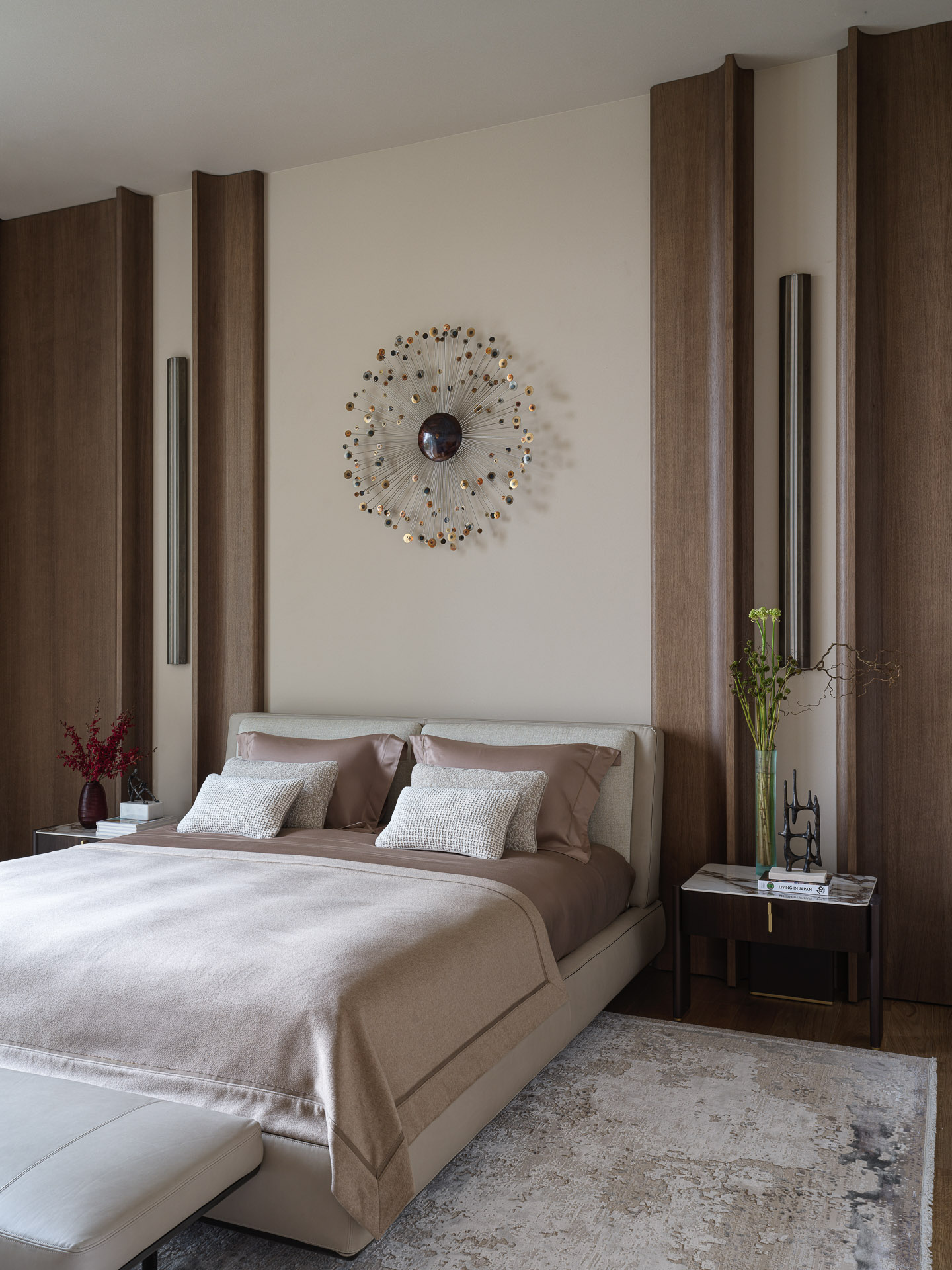 chambre avec baie vitrée décoration contemporaine maison contemporaine