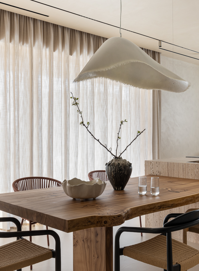 cuisine bois design décoration contemporaine neutre