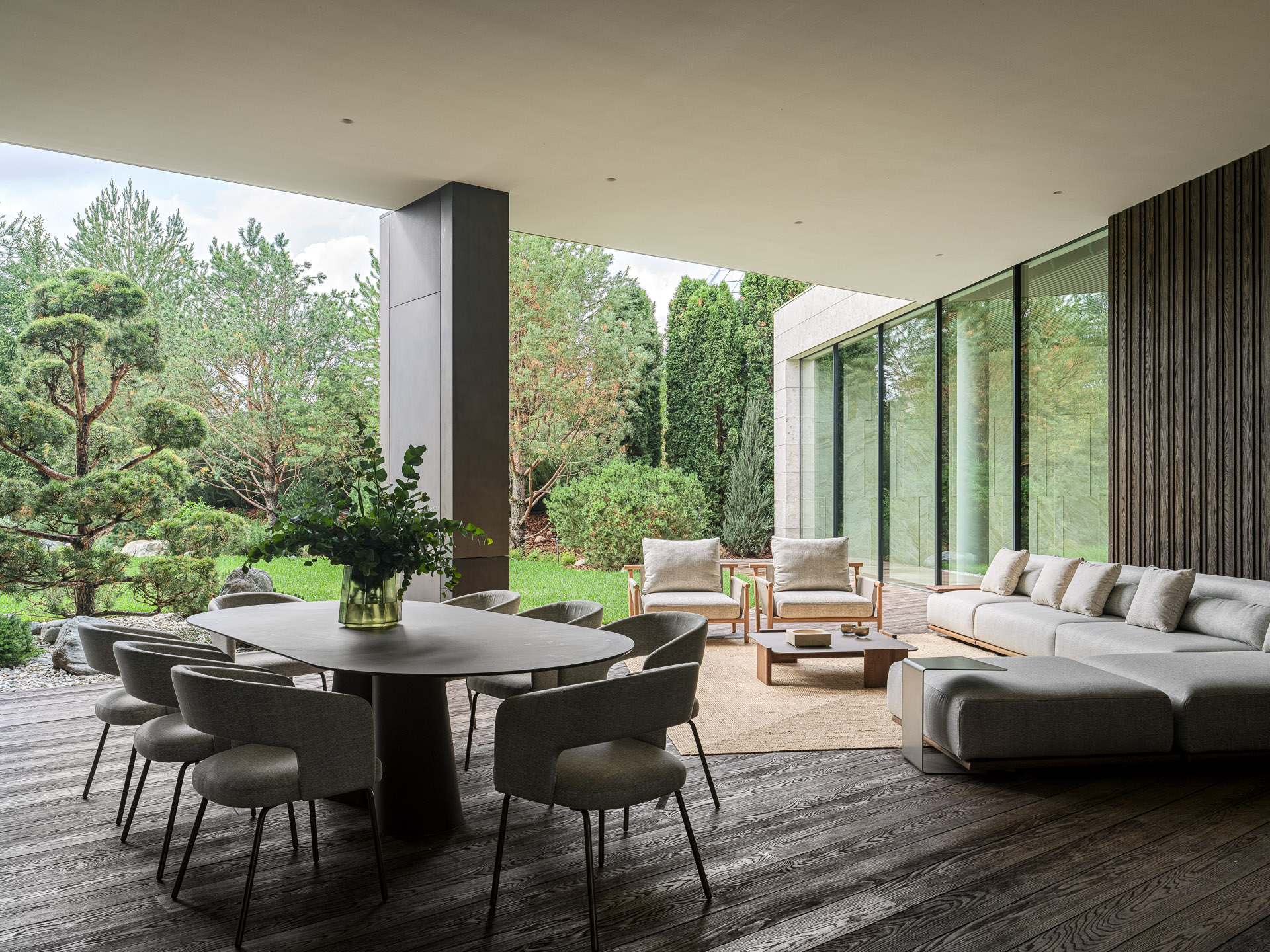 terrasse décoration contemporaine maison contemporaine