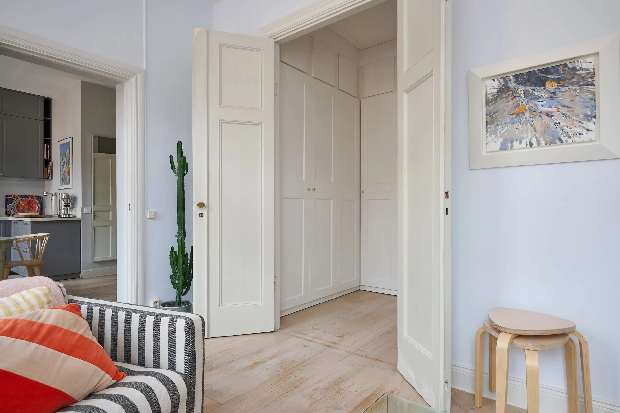 salon décoration scandinave petit appartement de 49m2