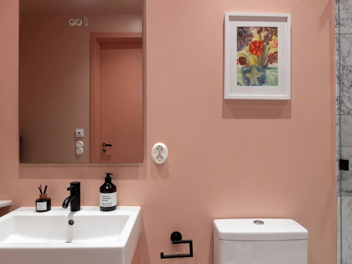 salle de bain rose décoration colorée salle de bain rose décoration colorée