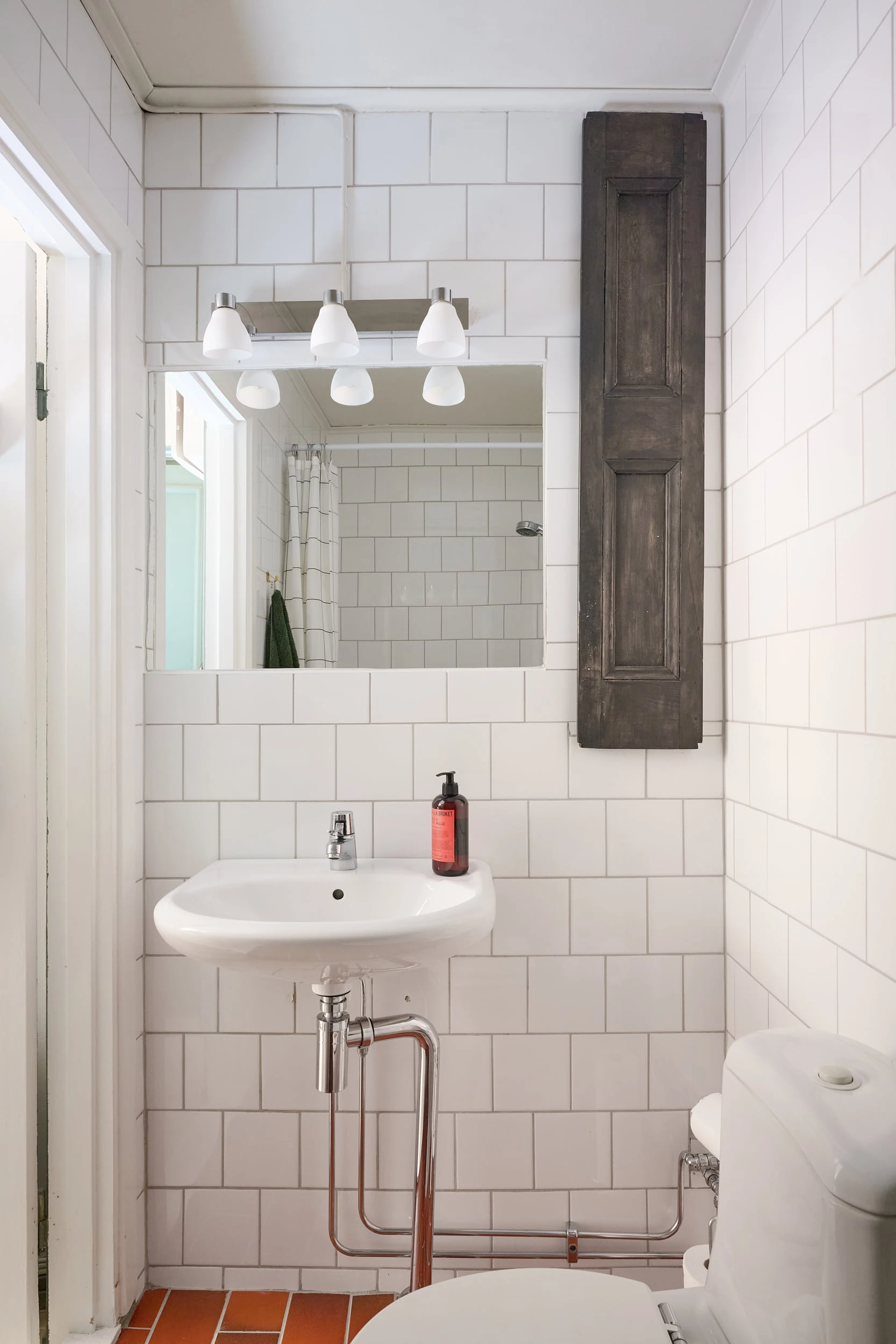 salle de bain blanche deux-pièces 59m2 décoration scandinave