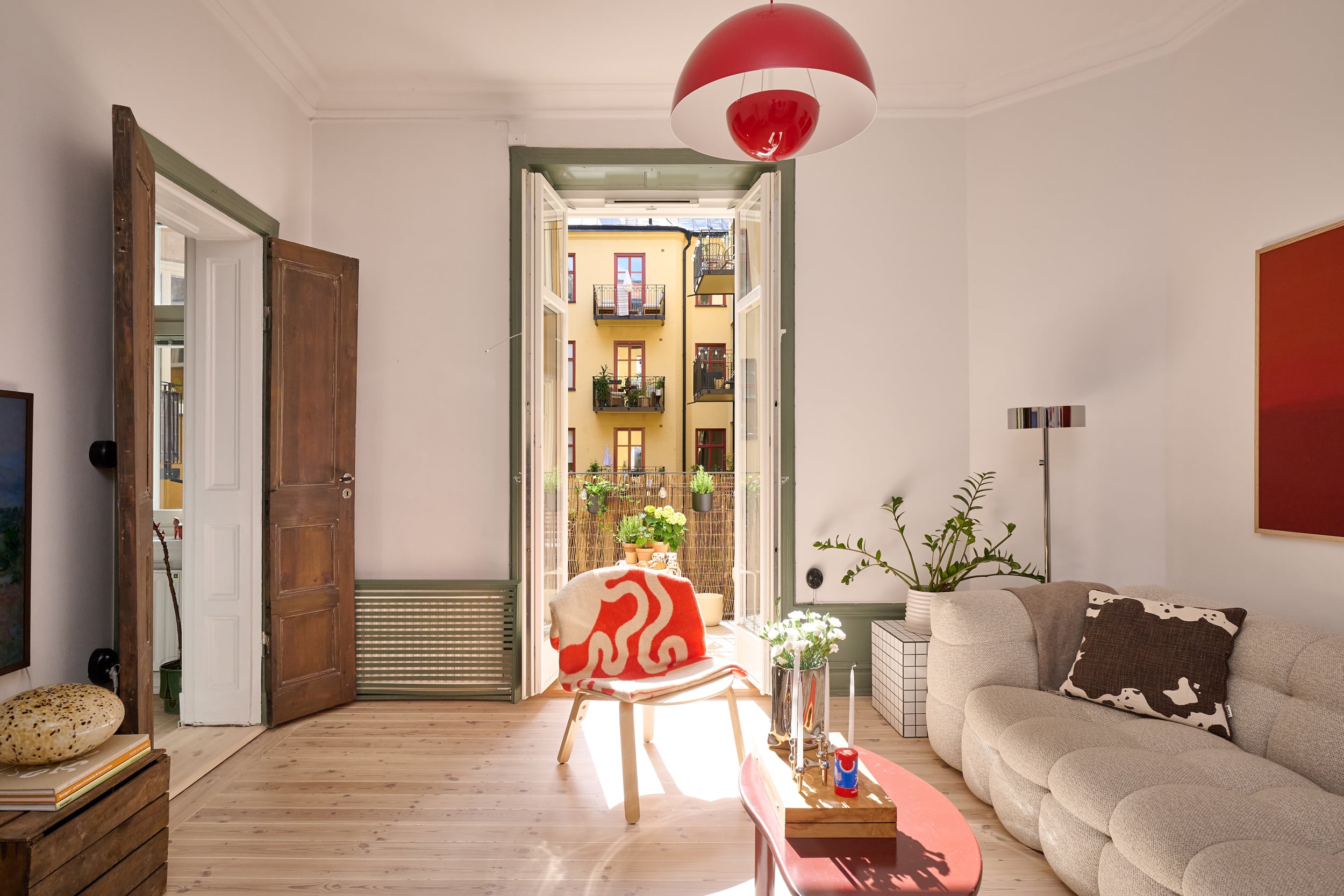 salon deux-pièces 59m2 décoration scandinave