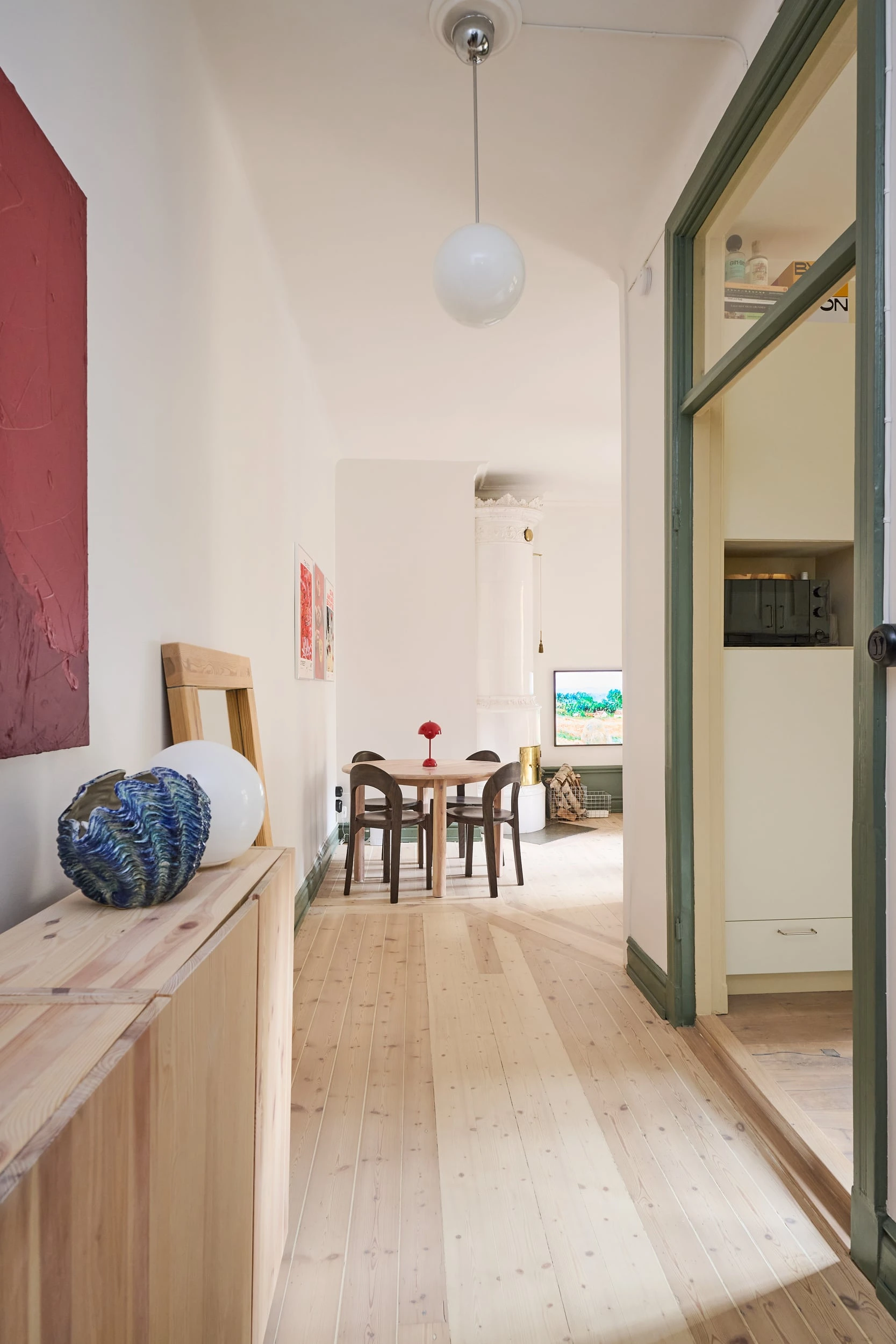 couloir deux-pièces 59m2 décoration scandinave