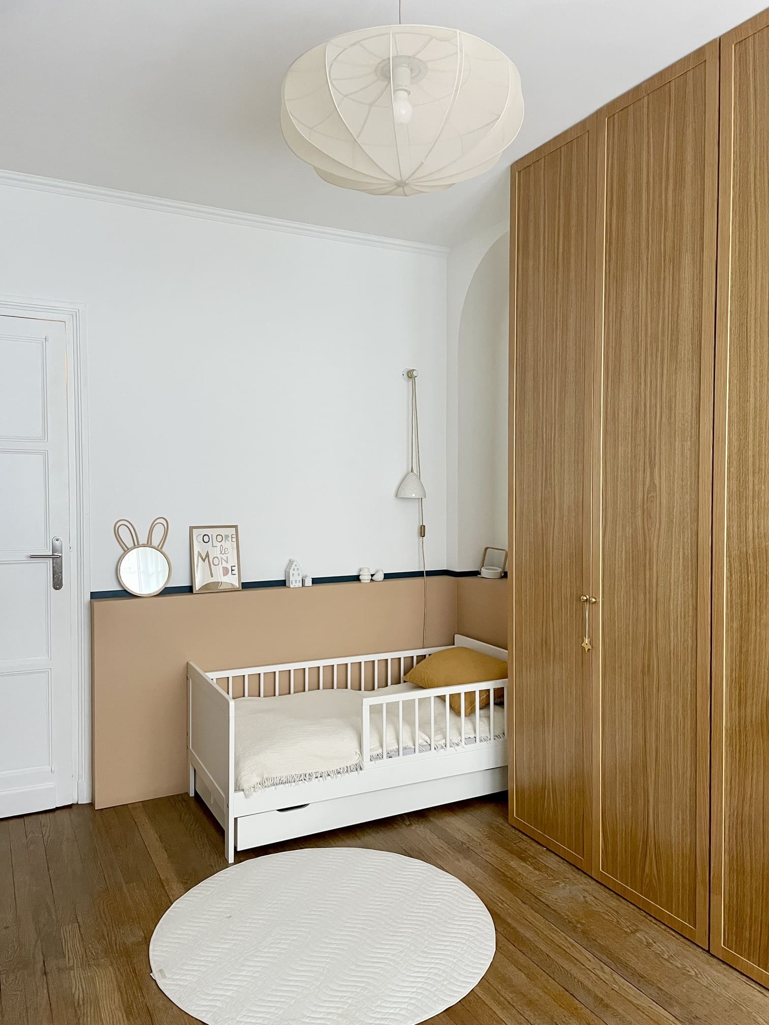 chambre enfant appartement de 55m2 près de Paris décoration contemporaine Photo : © Charlotte Gille