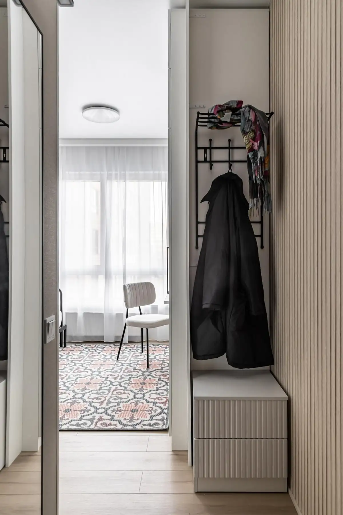 entrée mini appartement de 16m2 décoration contemporaine entrée mini appartement de 16m2 décoration contemporaine