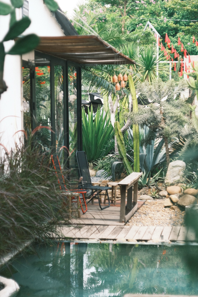 jardin exotique avec bassin jardin exotique avec bassin