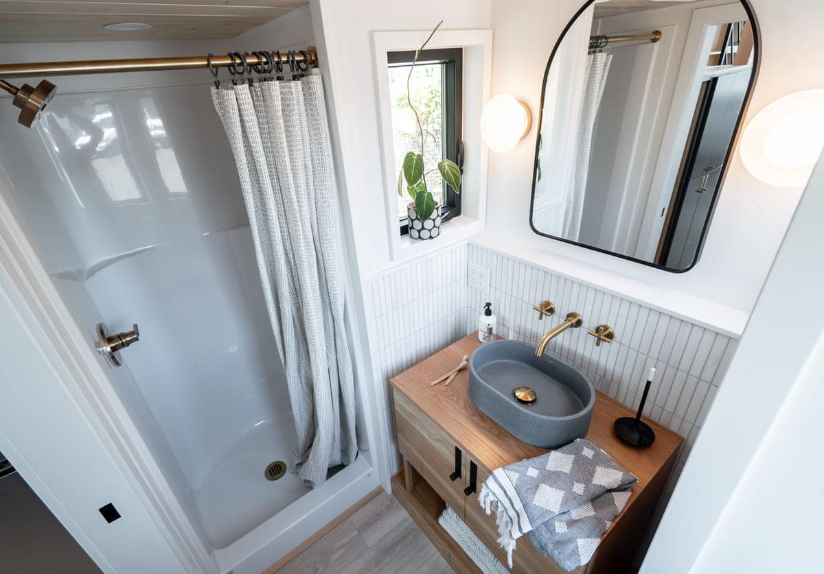 salle de bain bois et grise salle de bain bois et grise